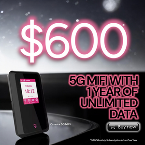 5G MiFi with 1 Year of Unlimited Data